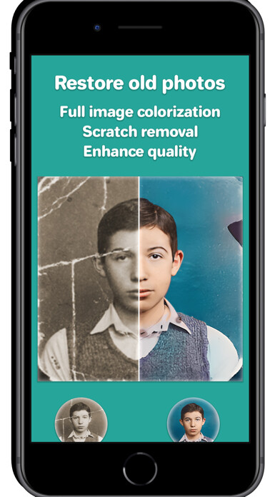 Emulate iPhone app Face Restore Ai Photo Enhancer using MyAndroid