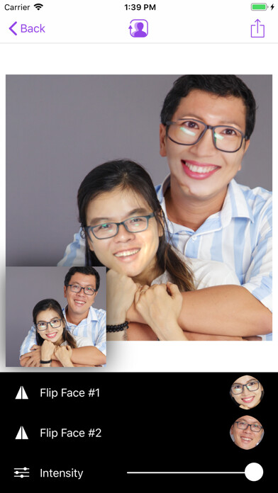 Emulate iPhone app Face Swap - Epic Face Swapping using MyAndroid