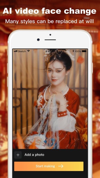 Emulate iPhone app Face Video-Face Swap using MyAndroid