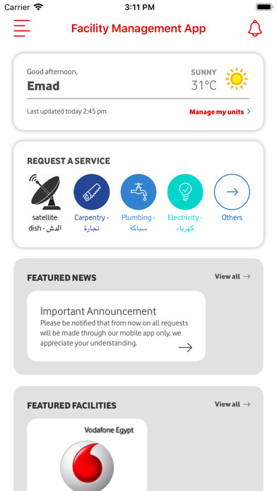 Emulate iPhone app Facility Management App using MyAndroid Emulate iPhone app Facility Management App using MyAndroid