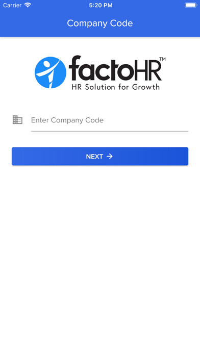 Emulate iPhone app FactoHR Admin using MyAndroid