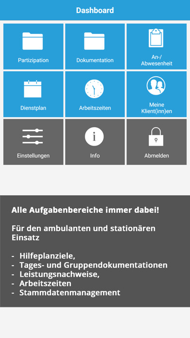Emulate iPhone app factoris.sozial Jugendhilfe using MyAndroid