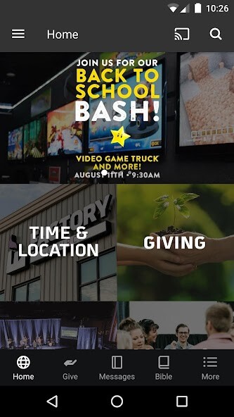 Emulate iPhone app Factory Church using MyAndroid