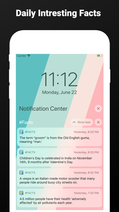 Emulate iPhone app #Facts using MyAndroid