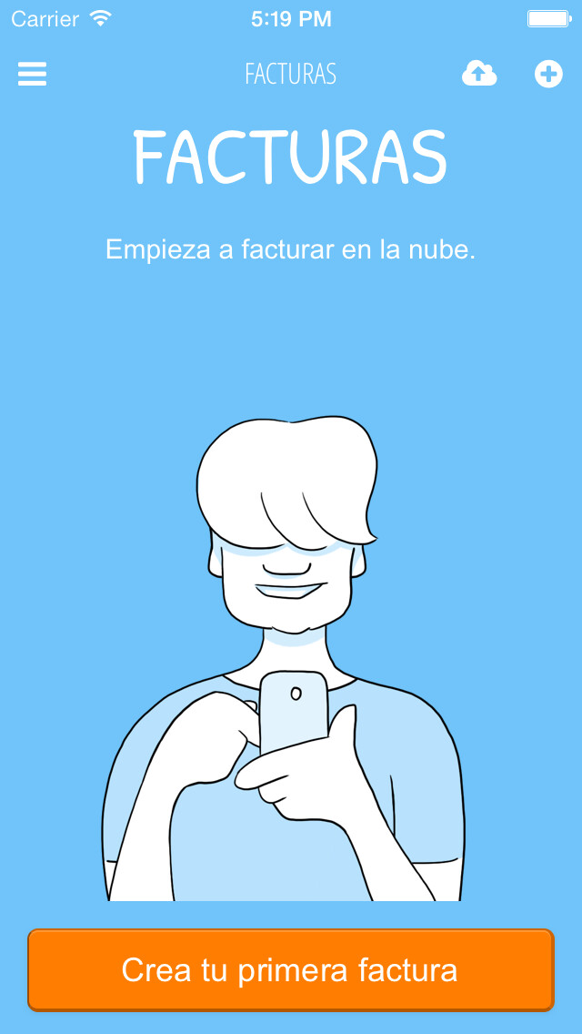 Emulate iPhone app FacturaDirecta App using MyAndroid