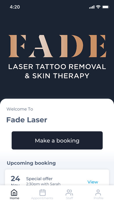 Emulate iPhone app Fade Laser using MyAndroid