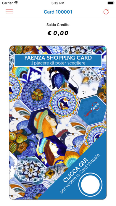 Emulate iPhone app Faenza Shopping Card using MyAndroid
