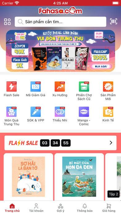 Emulate iPhone app Fahasa Thế giới trong tầm tay using MyAndroid Emulate iPhone app Fahasa Thế giới trong tầm tay using MyAndroid