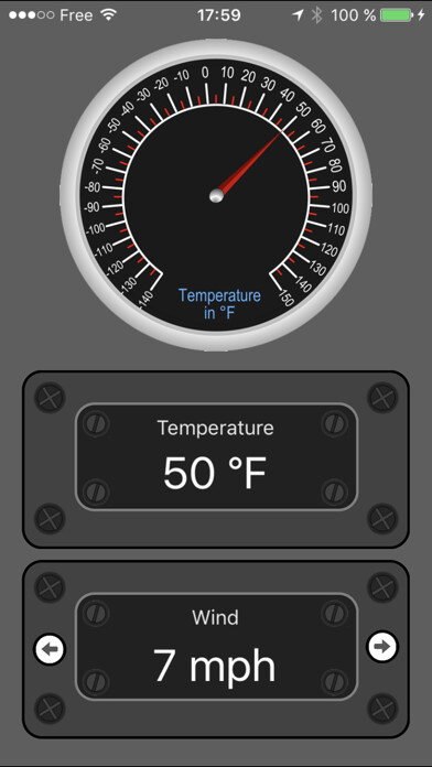 Emulate iPhone app Fahrenheit Thermometer FREE using MyAndroid