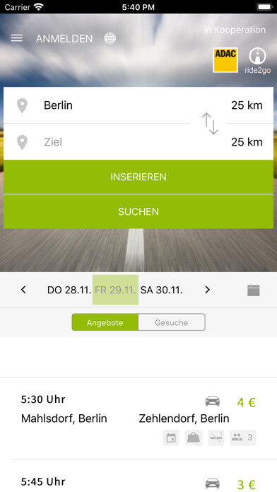 Emulate iPhone app Fahrgemeinschaft using MyAndroid Emulate iPhone app Fahrgemeinschaft using MyAndroid