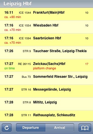 Emulate iPhone app Fahrplan using MyAndroid Emulate iPhone app Fahrplan using MyAndroid