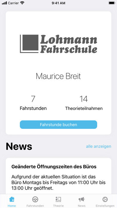 Emulate iPhone app Fahrschule Lohmann using MyAndroid Emulate iPhone app Fahrschule Lohmann using MyAndroid