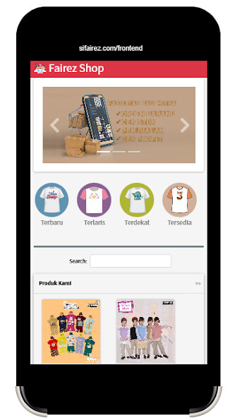 Run android online APK FairezShop from MyAndroid or emulate FairezShop using MyAndroid