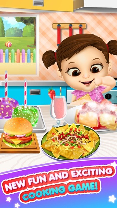 Emulate iPhone app Fair Food Candy Maker Salon - Fun Cake Food Making & Cooking Kids Games for Boys Girls using MyAndroid