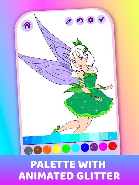 Run android online APK Fairies Coloring Book for Kids from MyAndroid or emulate Fairies Coloring Book for Kids using MyAndroid