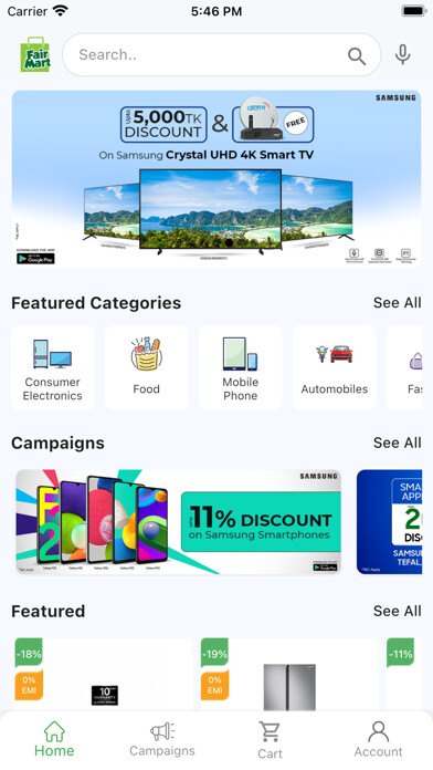 Emulate iPhone app FairMart- Premium Shopping using MyAndroid Emulate iPhone app FairMart- Premium Shopping using MyAndroid