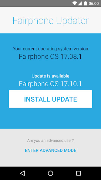 Run android online APK Fairphone 2 Updater from MyAndroid or emulate Fairphone 2 Updater using MyAndroid