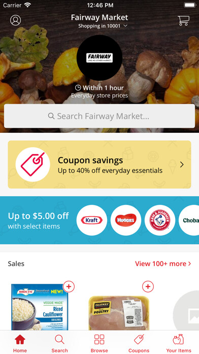 Emulate iPhone app Fairway Market Delivery using MyAndroid Emulate iPhone app Fairway Market Delivery using MyAndroid