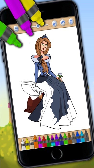 Emulate iPhone app Fairy Princess Coloring Book using MyAndroid Emulate iPhone app Fairy Princess Coloring Book using MyAndroid