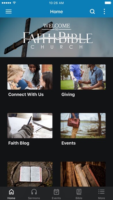 Emulate iPhone app Faith Bible Church DeSoto using MyAndroid Emulate iPhone app Faith Bible Church DeSoto using MyAndroid