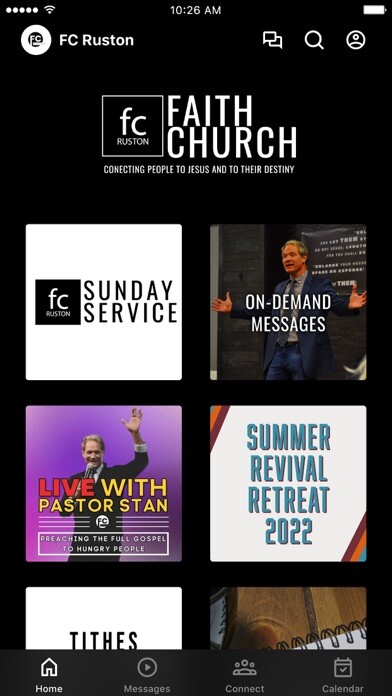 Emulate iPhone app Faith Church Ruston using MyAndroid Emulate iPhone app Faith Church Ruston using MyAndroid