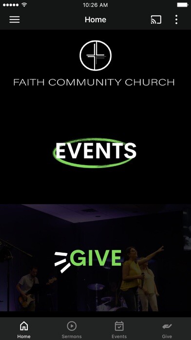 Emulate iPhone app Faith Community Church Clayton using MyAndroid Emulate iPhone app Faith Community Church Clayton using MyAndroid