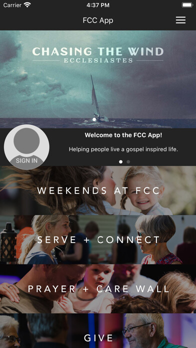 Emulate iPhone app Faith Community Church Hudson using MyAndroid Emulate iPhone app Faith Community Church Hudson using MyAndroid