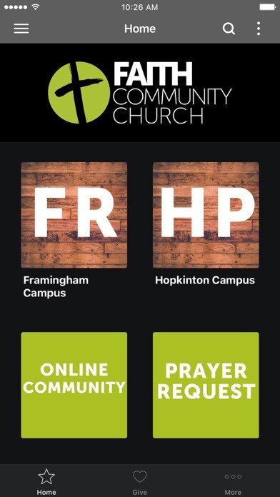 Emulate iPhone app Faith Community Church - MA using MyAndroid Emulate iPhone app Faith Community Church - MA using MyAndroid