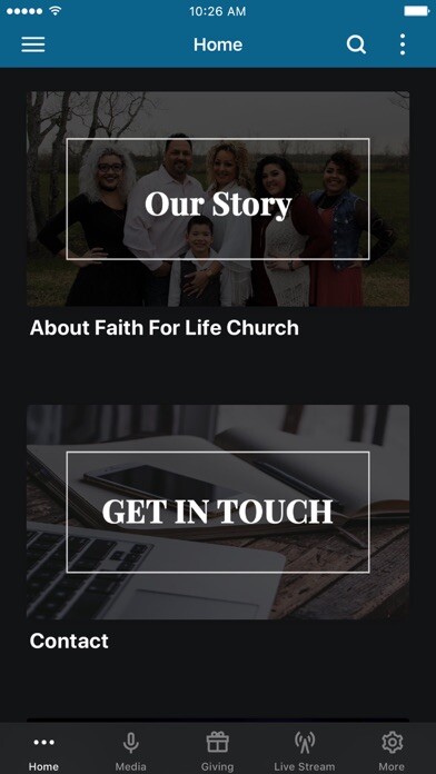 Emulate iPhone app Faith For Life Church using MyAndroid Emulate iPhone app Faith For Life Church using MyAndroid