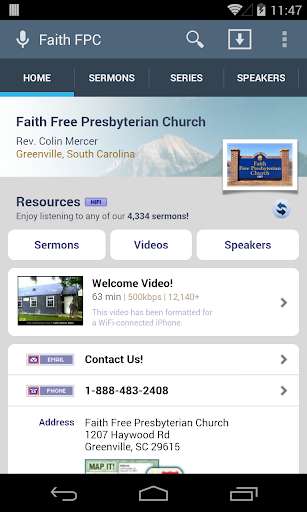 Run android online APK Faith Free Presbyterian Church from MyAndroid or emulate Faith Free Presbyterian Church using MyAndroid