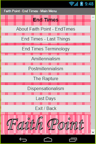 Run android online APK Faith Point EndTimes from MyAndroid or emulate Faith Point EndTimes using MyAndroid