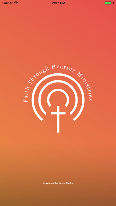 Emulate iPhone app Faith Through Hearing using MyAndroid