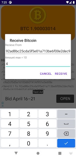 Emulate Fake Bitcoin Wallet from MyAndroid or run Fake Bitcoin Wallet using MyAndroid