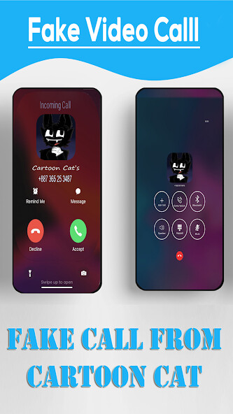 Run android online APK Fake Call From Cartoo Cats from MyAndroid or emulate Fake Call From Cartoo Cats using MyAndroid