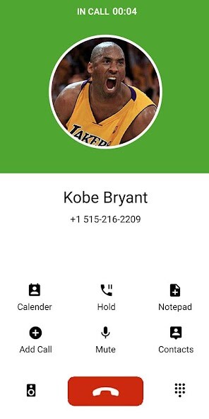 Run android online APK Fake call from Kobe Bryant from MyAndroid or emulate Fake call from Kobe Bryant using MyAndroid