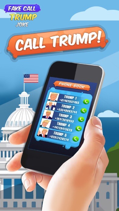 Emulate iPhone app Fake Call Trump Joke using MyAndroid Emulate iPhone app Fake Call Trump Joke using MyAndroid