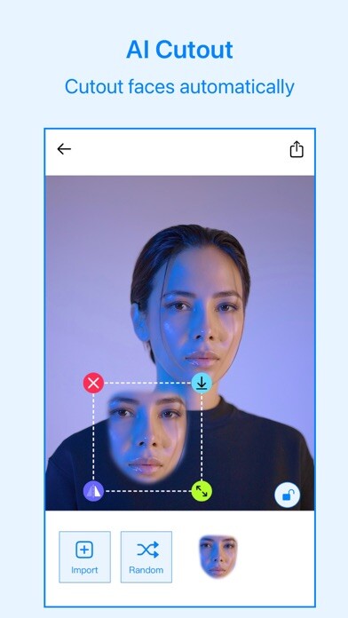 Emulate iPhone app Fake Face - Face Swap Changer using MyAndroid