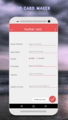 Emulate Android APK Fake ID Card