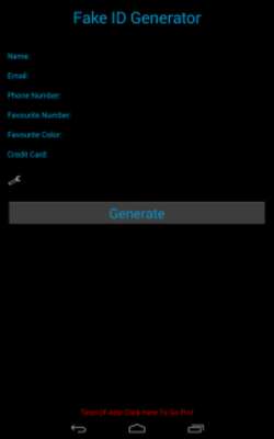 Emulate Android APK Fake ID Generator