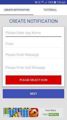 Emulate Android APK Fake Notification Emulate Android APK Fake Notification