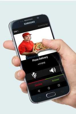 Emulate Android APK Fake Pizza Delivery Call