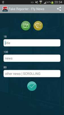 Emulate Android APK Fake Reporter - Fly News