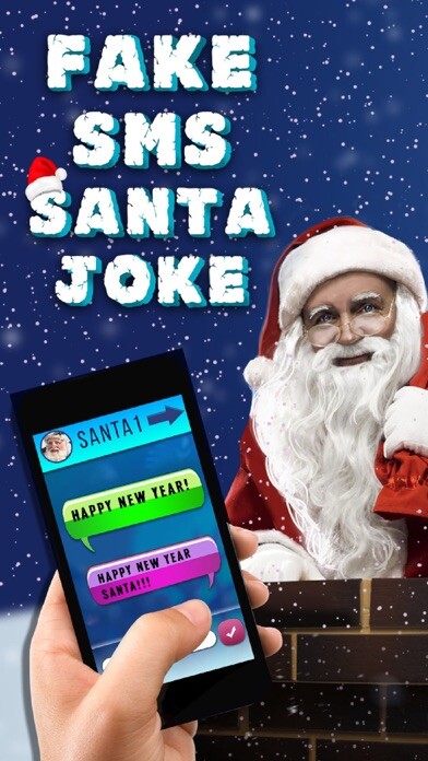 Emulate iPhone app Fake SMS Santa Joke using MyAndroid
