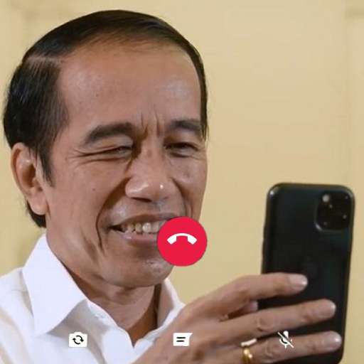 Run android online APK Fake Video Call Vc Halu Jokowi from MyAndroid or emulate Fake Video Call Vc Halu Jokowi using MyAndroid