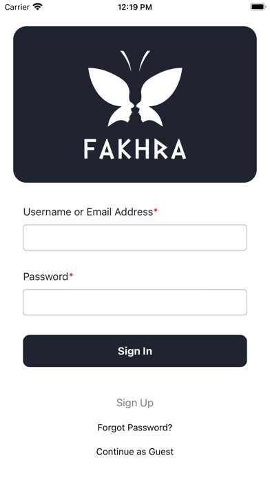 Emulate iPhone app Fakhra Perfumes using MyAndroid