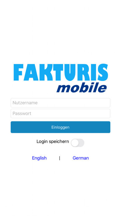 Emulate iPhone app FAKTURIS mobile using MyAndroid