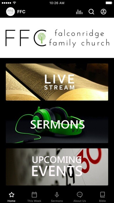 Emulate iPhone app Falconridge Family Church using MyAndroid Emulate iPhone app Falconridge Family Church using MyAndroid