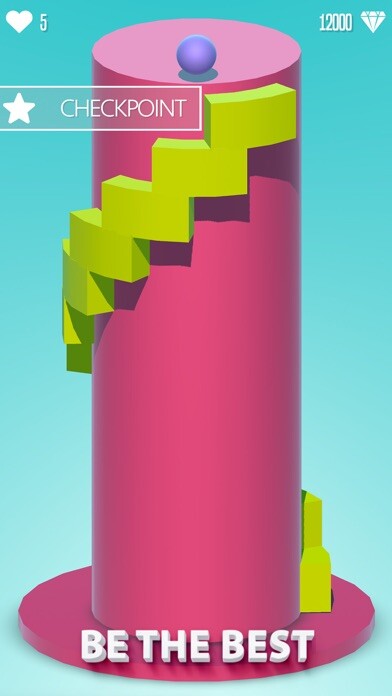 Emulate iPhone app FALL BALL : ADDICTIVE FALLING using MyAndroid