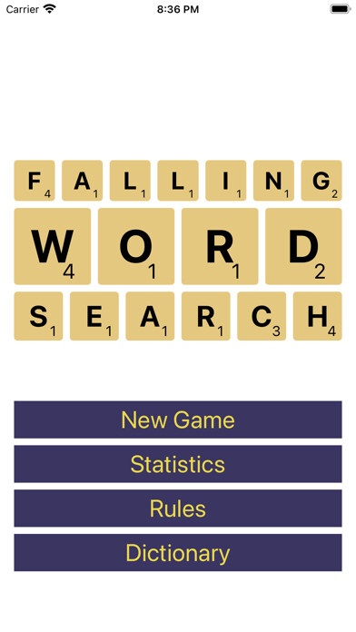 Emulate iPhone app Falling Word Search using MyAndroid Emulate iPhone app Falling Word Search using MyAndroid