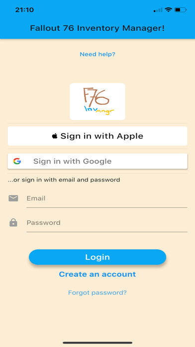 Run android online APK Fallout 76 Inventory Manager from MyAndroid or emulate Fallout 76 Inventory Manager using MyAndroid
